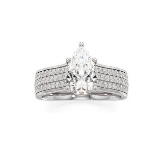Elysian Round Wide Multi-Row Pave