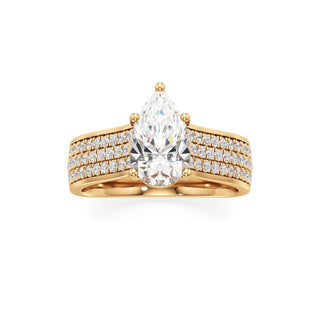 Elysian Round Wide Multi-Row Pave