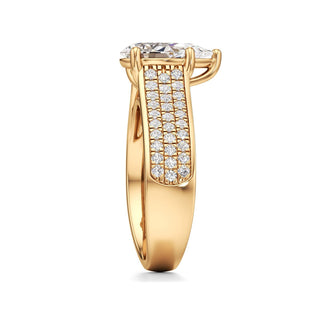 Elysian Round Wide Multi-Row Pave