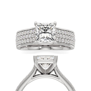 Elysian Round Wide Multi-Row Pave