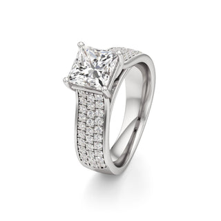 Elysian Round Wide Multi-Row Pave