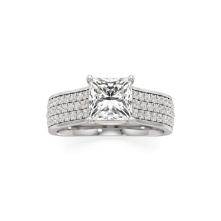 Elysian Round Wide Multi-Row Pave