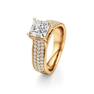 Elysian Round Wide Multi-Row Pave