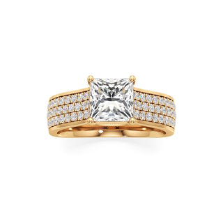 Elysian Round Wide Multi-Row Pave