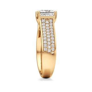 Elysian Round Wide Multi-Row Pave