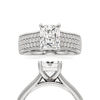 Elysian Round Wide Multi-Row Pave