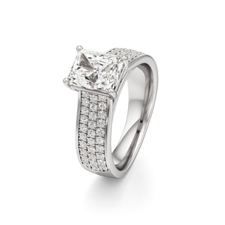 Elysian Round Wide Multi-Row Pave