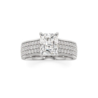 Elysian Round Wide Multi-Row Pave