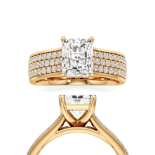 Elysian Round Wide Multi-Row Pave