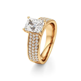 Elysian Round Wide Multi-Row Pave