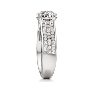 Elysian Round Wide Multi-Row Pave