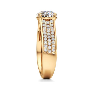 Elysian Round Wide Multi-Row Pave