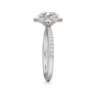 Gemma Emerald Halo with Diamond Band