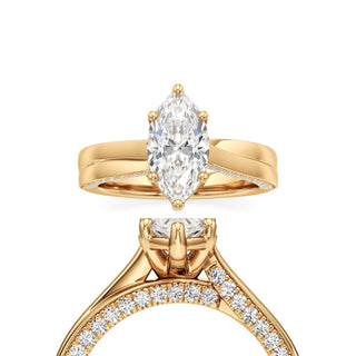 Gwynne Radiant Side Pave Band