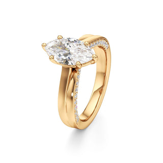 Gwynne Radiant Side Pave Band