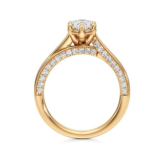 Gwynne Radiant Side Pave Band