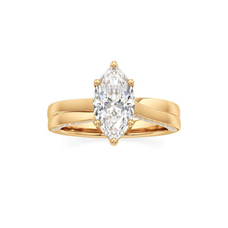 Gwynne Radiant Side Pave Band