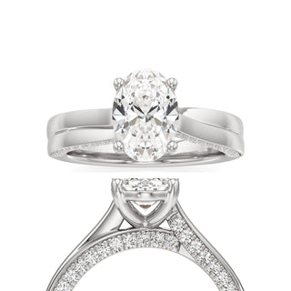 Gwynne Radiant Side Pave Band