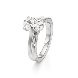 Gwynne Radiant Side Pave Band