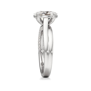 Gwynne Radiant Side Pave Band