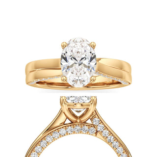 Gwynne Radiant Side Pave Band