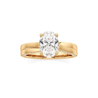 Gwynne Radiant Side Pave Band