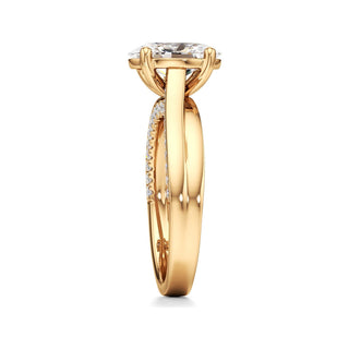 Gwynne Radiant Side Pave Band