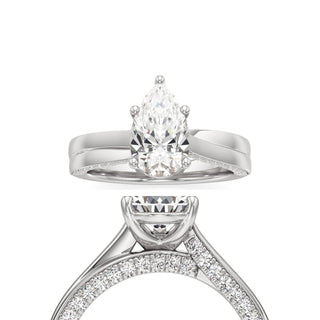 Gwynne Radiant Side Pave Band