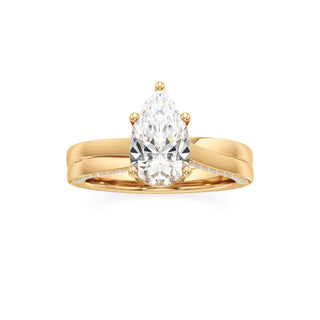 Gwynne Radiant Side Pave Band