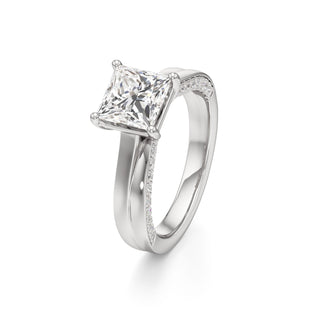 Gwynne Radiant Side Pave Band