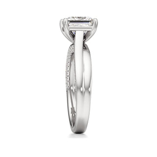 Gwynne Radiant Side Pave Band
