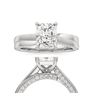 Gwynne Radiant Side Pave Band