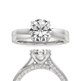 Gwynne Radiant Side Pave Band