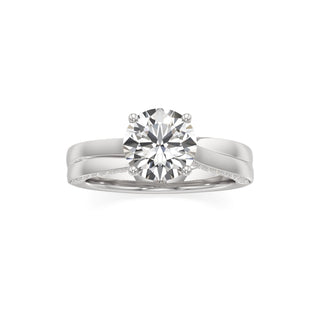 Gwynne Radiant Side Pave Band