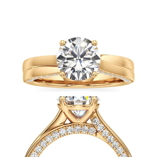 Gwynne Radiant Side Pave Band