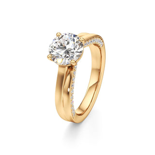 Gwynne Radiant Side Pave Band
