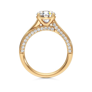 Gwynne Radiant Side Pave Band