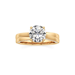 Gwynne Radiant Side Pave Band