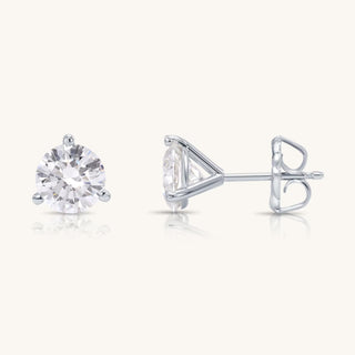 14k Gold Lab Diamond Martini Earrings: 0.50 Carat, VS Clarity