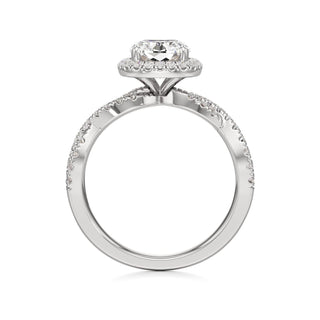 Ilaris Round Halo with Twisted Diamond Band