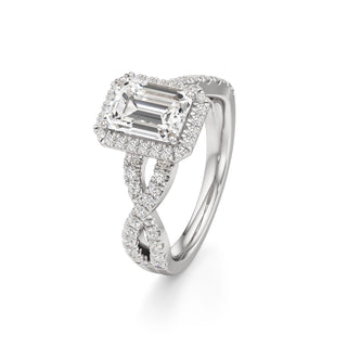 Ilaris Round Halo with Twisted Diamond Band