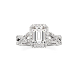 Ilaris Round Halo with Twisted Diamond Band