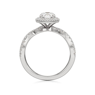 Ilaris Round Halo with Twisted Diamond Band