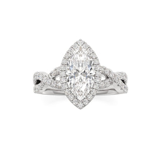 Ilaris Round Halo with Twisted Diamond Band