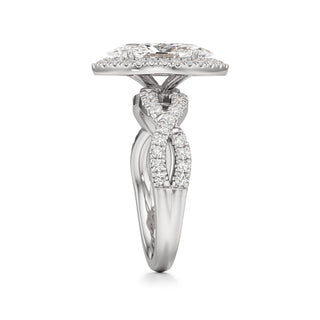 Ilaris Round Halo with Twisted Diamond Band