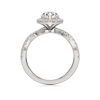 Ilaris Round Halo with Twisted Diamond Band