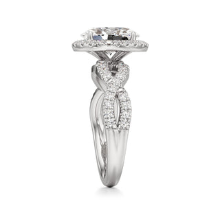 Ilaris Round Halo with Twisted Diamond Band