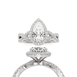 Ilaris Round Halo with Twisted Diamond Band