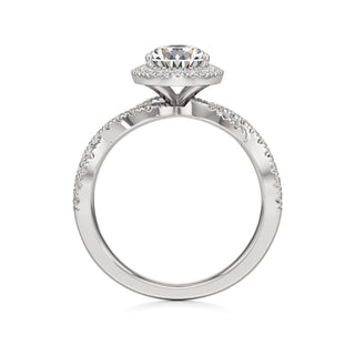 Ilaris Round Halo with Twisted Diamond Band