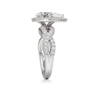 Ilaris Round Halo with Twisted Diamond Band